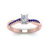 Load image into Gallery viewer, radiant-cut-infinity-twist-diamond-engagement-ring-with-blue-sapphire-in-14K-rose-gold-FD8253RARGSABL-NL-RG