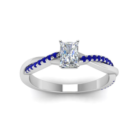 radiant-cut-infinity-twist-diamond-engagement-ring-with-blue-sapphire-in-14K-white-gold-FD8253RARGSABL-NL-WG