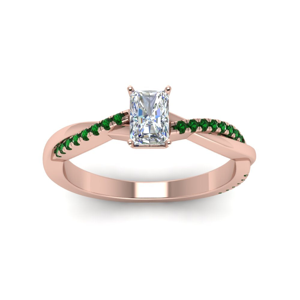 radiant-cut-infinity-twist-diamond-engagement-ring-with-emerald-in-14K-rose-gold-FD8253RARGEMGR-NL-RG
