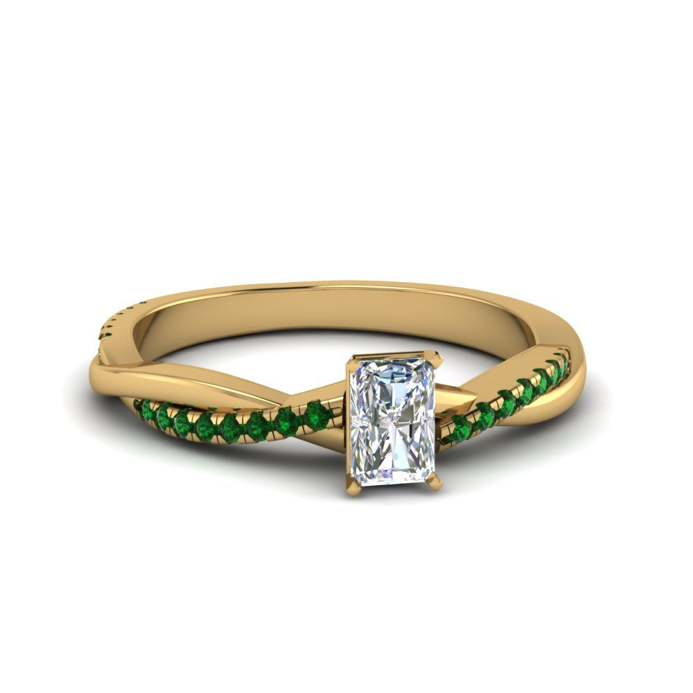 radiant-cut-infinity-twist-diamond-engagement-ring-with-emerald-in-14K-yellow-gold-FD8253RARGEMGR-NL-YG
