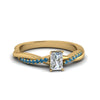 Load image into Gallery viewer, radiant-cut-infinity-twist-diamond-engagement-ring-with-ice-blue-topaz-in-14K-yellow-gold-FD8253RARGICBLTO-NL-YG