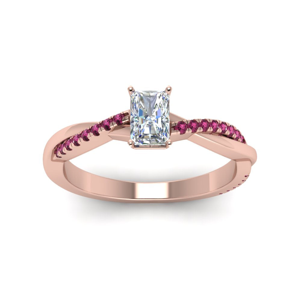 radiant-cut-infinity-twist-diamond-engagement-ring-with-pink-sapphire-in-14K-rose-gold-FD8253RARGSADRPI-NL-RG
