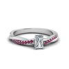 Load image into Gallery viewer, radiant-cut-infinity-twist-diamond-engagement-ring-with-pink-sapphire-in-14K-white-gold-FD8253RARGSADRPI-NL-WG