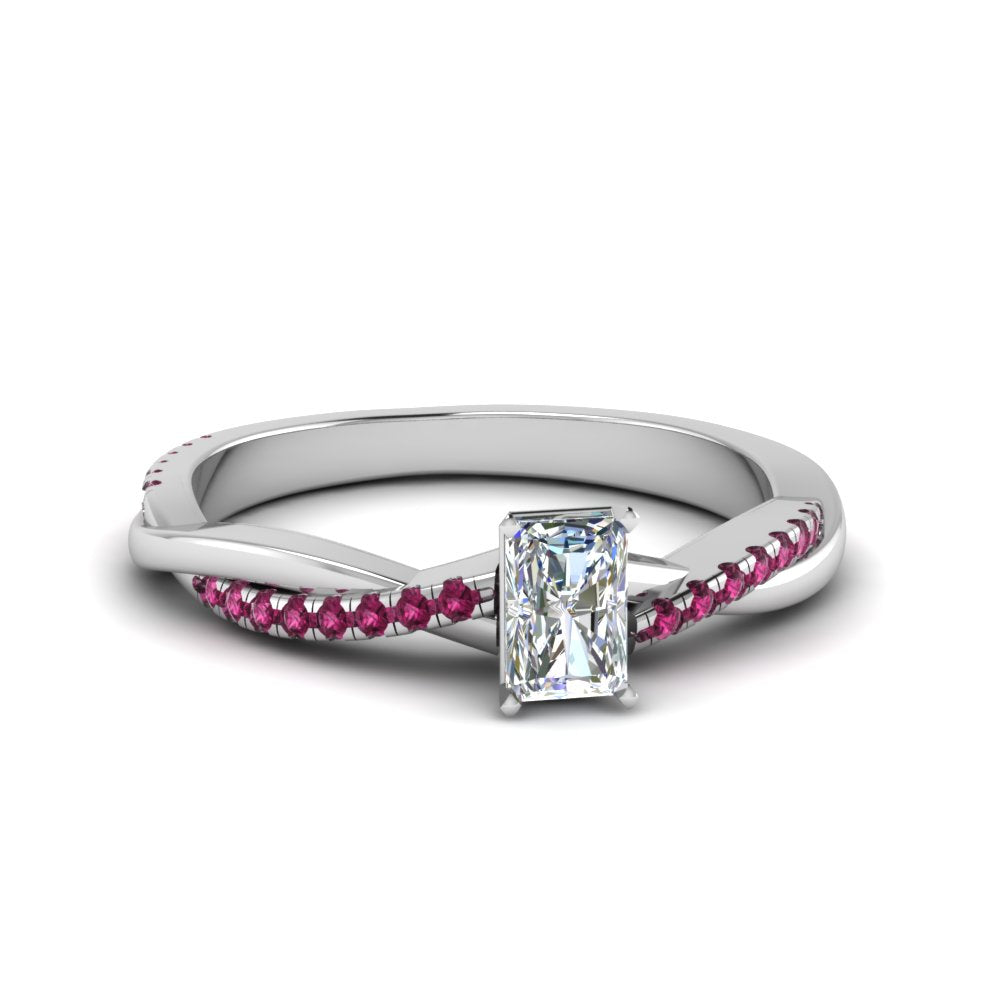radiant-cut-infinity-twist-diamond-engagement-ring-with-pink-sapphire-in-14K-white-gold-FD8253RARGSADRPI-NL-WG