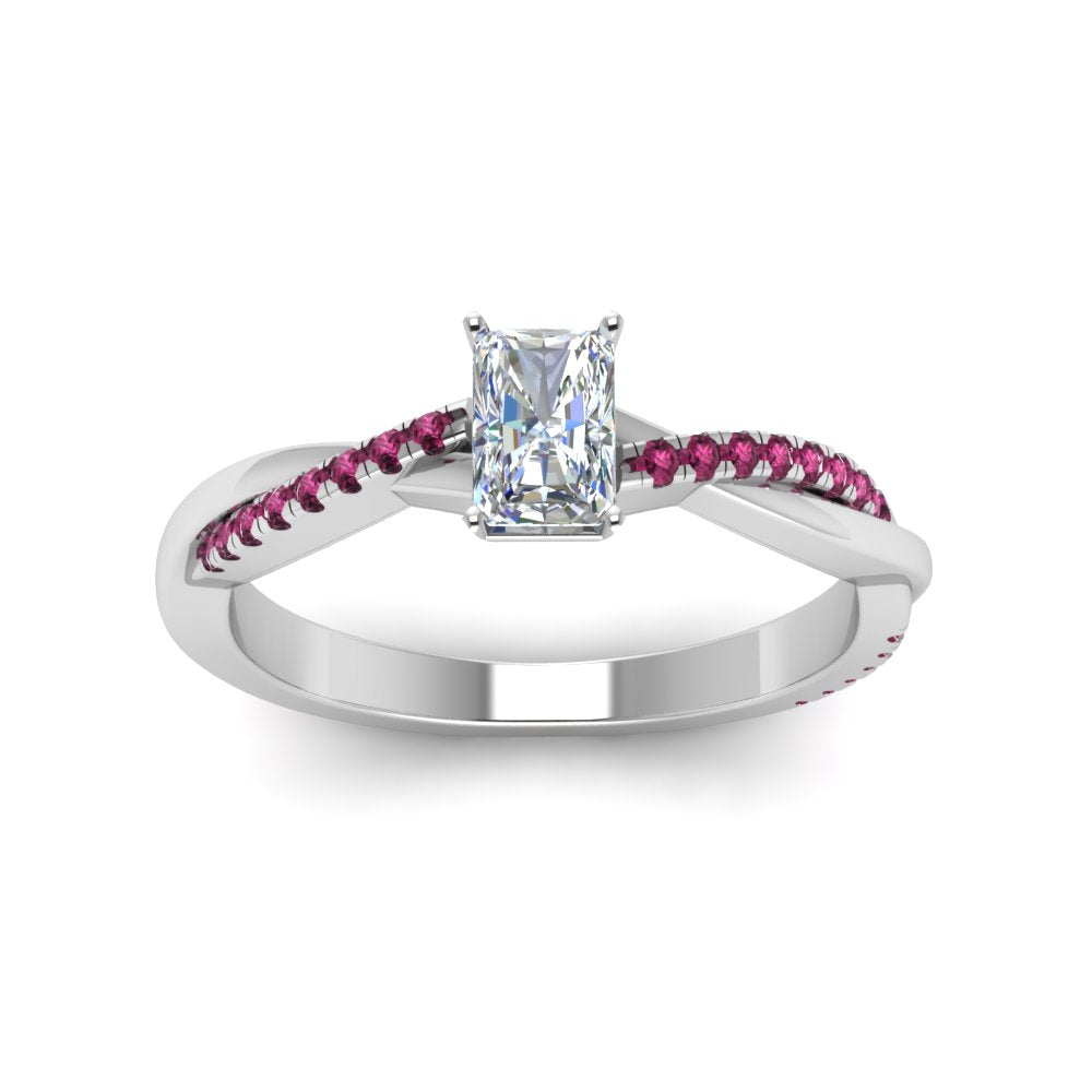 radiant-cut-infinity-twist-diamond-engagement-ring-with-pink-sapphire-in-14K-white-gold-FD8253RARGSADRPI-NL-WG