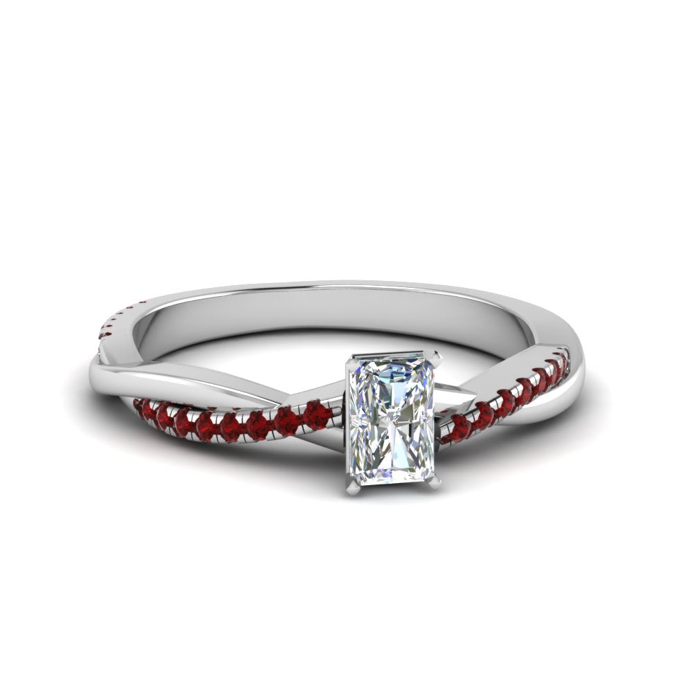radiant-cut-infinity-twist-diamond-engagement-ring-with-ruby-in-14K-white-gold-FD8253RARGRUDR-NL-WG
