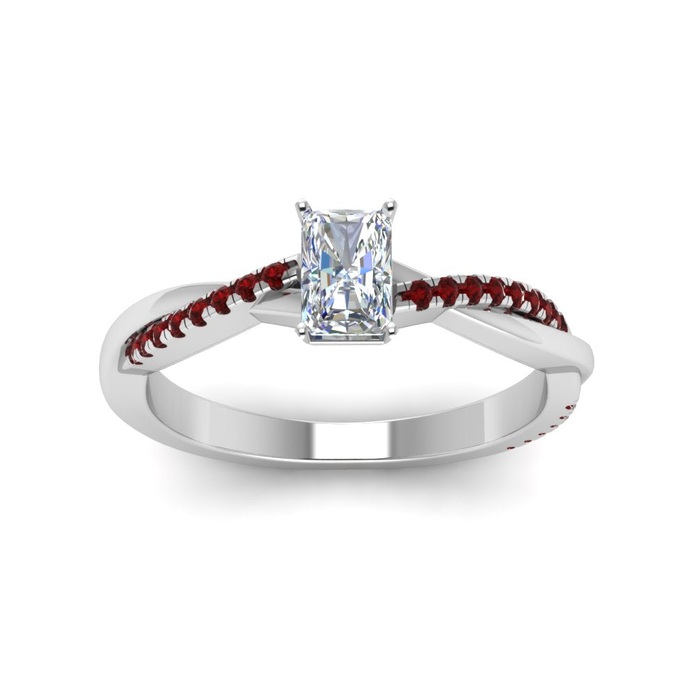 radiant-cut-infinity-twist-diamond-engagement-ring-with-ruby-in-14K-white-gold-FD8253RARGRUDR-NL-WG