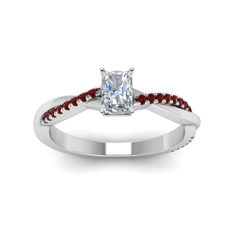 radiant-cut-infinity-twist-diamond-engagement-ring-with-ruby-in-14K-white-gold-FD8253RARGRUDR-NL-WG