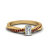 Load image into Gallery viewer, radiant-cut-infinity-twist-diamond-engagement-ring-with-ruby-in-14K-yellow-gold-FD8253RARGRUDR-NL-YG