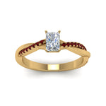 Load image into Gallery viewer, radiant-cut-infinity-twist-diamond-engagement-ring-with-ruby-in-14K-yellow-gold-FD8253RARGRUDR-NL-YG
