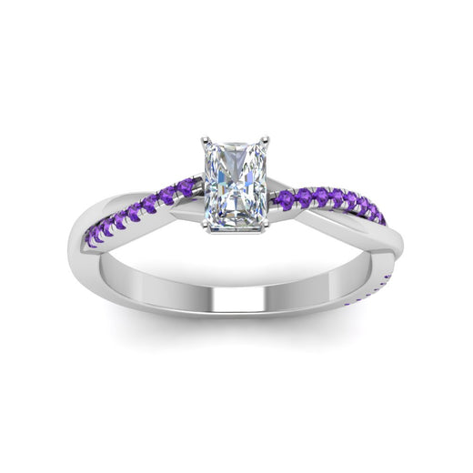 radiant-cut-infinity-twist-diamond-engagement-ring-with-violac-topaz-in-14K-white-gold-FD8253RARGVITO-NL-WG