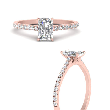 radiant-cut-lab-grown-diamond-french-pave-ring-in-rose-gold-FD9918RARANGLE3-NL-RG