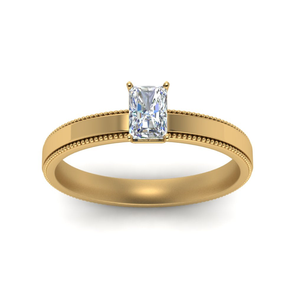 radiant-cut-milgrain-solitaire-engagement-ring-in-14K-yellow-gold-FD-ENR8985RARANGLE5-NL-YG