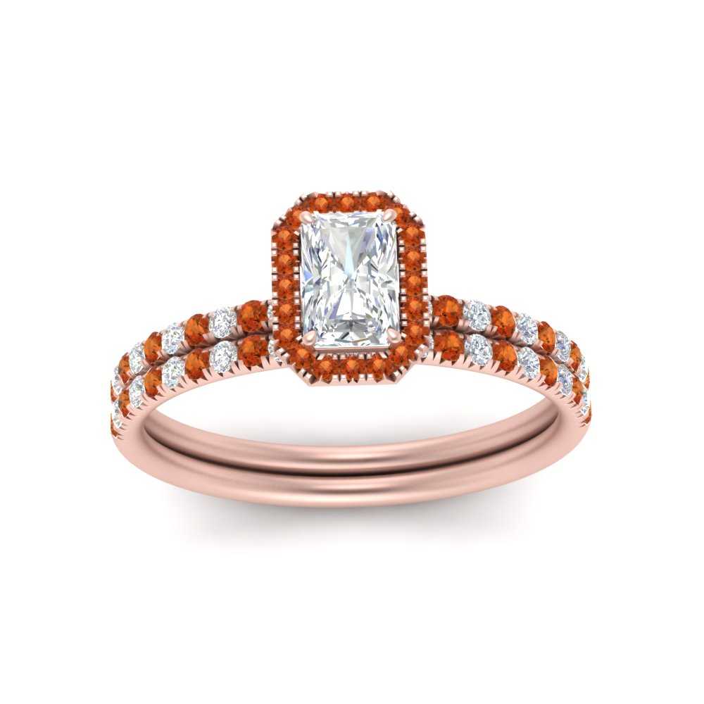 radiant-cut-orange-sapphire-halo-wedding-ring-set-in-rose-gold-FD-8523RAGSAOR-NL-RG