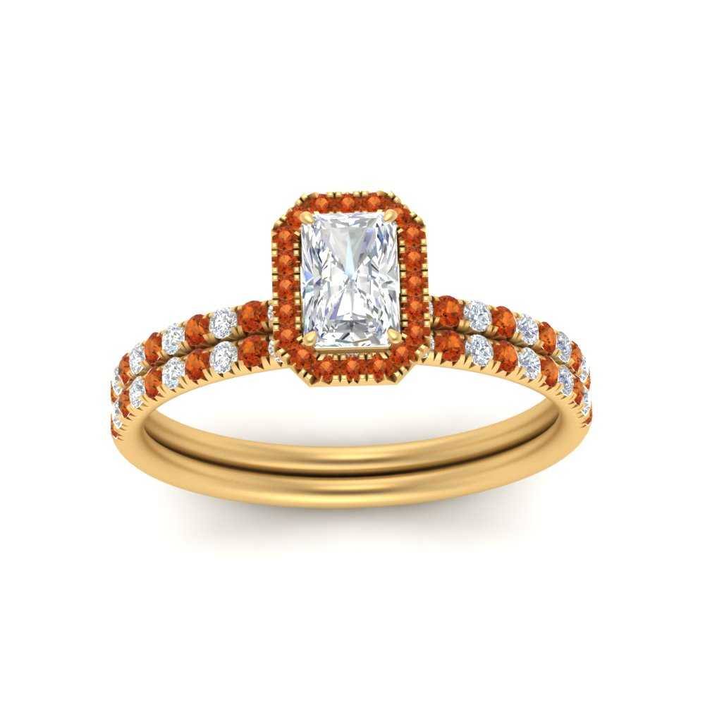 radiant-cut-orange-sapphire-halo-wedding-ring-set-in-yellow-gold-FD-8523RAGSAOR-NL-YG