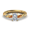 Load image into Gallery viewer, radiant-cut-orange-sapphire-twisted-vine-engagement-ring-in-yellow-gold-FD9127RARGSAOR-NL-YG