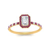 Load image into Gallery viewer, radiant-cut-pink-sapphire-halo-petite-engagement-ring-in-yellow-gold-FD8523RARGSADRPIANGLE3-NL-YG