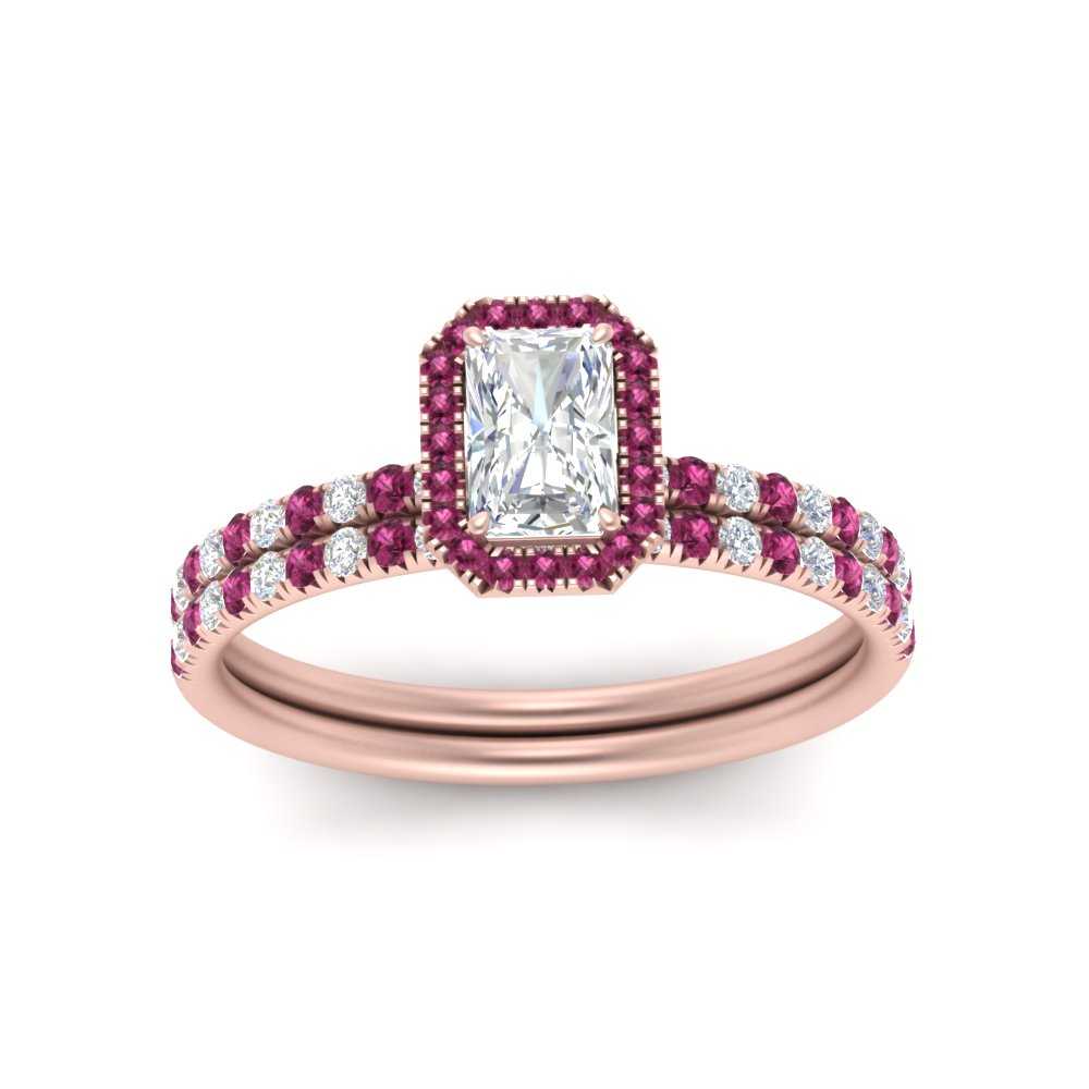 radiant-cut-pink-sapphire-halo-wedding-ring-set-in-rose-gold-FD-8523RAGSADRPI-NL-RG