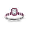 Load image into Gallery viewer, radiant-cut-pink-sapphire-halo-wedding-ring-set-in-white-gold-FD-8523RAGSADRPI-NL-WG
