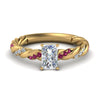 Load image into Gallery viewer, radiant-cut-pink-sapphire-twisted-vine-engagement-ring-in-yellow-gold-FD9127RARGSADRPI-NL-YG