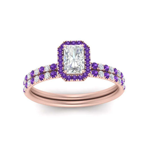 radiant-cut-purple-topaz-halo-wedding-ring-set-in-rose-gold-FD-8523RAGVITO-NL-RG