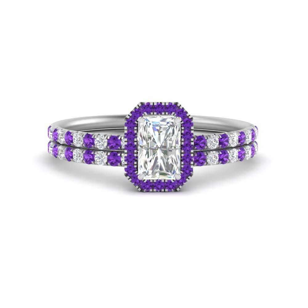 radiant-cut-purple-topaz-halo-wedding-ring-set-in-white-gold-FD-8523RAGVITO-NL-WG