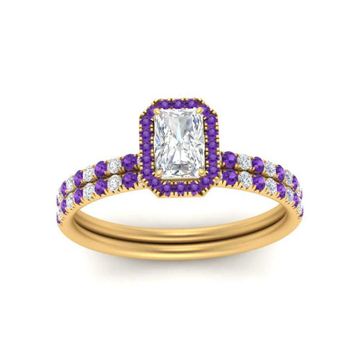 radiant-cut-purple-topaz-halo-wedding-ring-set-in-yellow-gold-FD-8523RAGVITO-NL-YG