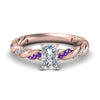 Load image into Gallery viewer, radiant-cut-purple-topaz-twisted-vine-engagement-ring-in-rose-gold-FD9127RARGVITO-NL-RG
