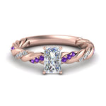 Load image into Gallery viewer, radiant-cut-purple-topaz-twisted-vine-engagement-ring-in-rose-gold-FD9127RARGVITO-NL-RG

