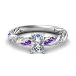 Load image into Gallery viewer, radiant-cut-purple-topaz-twisted-vine-engagement-ring-in-white-gold-FD9127RARGVITO-NL-WG
