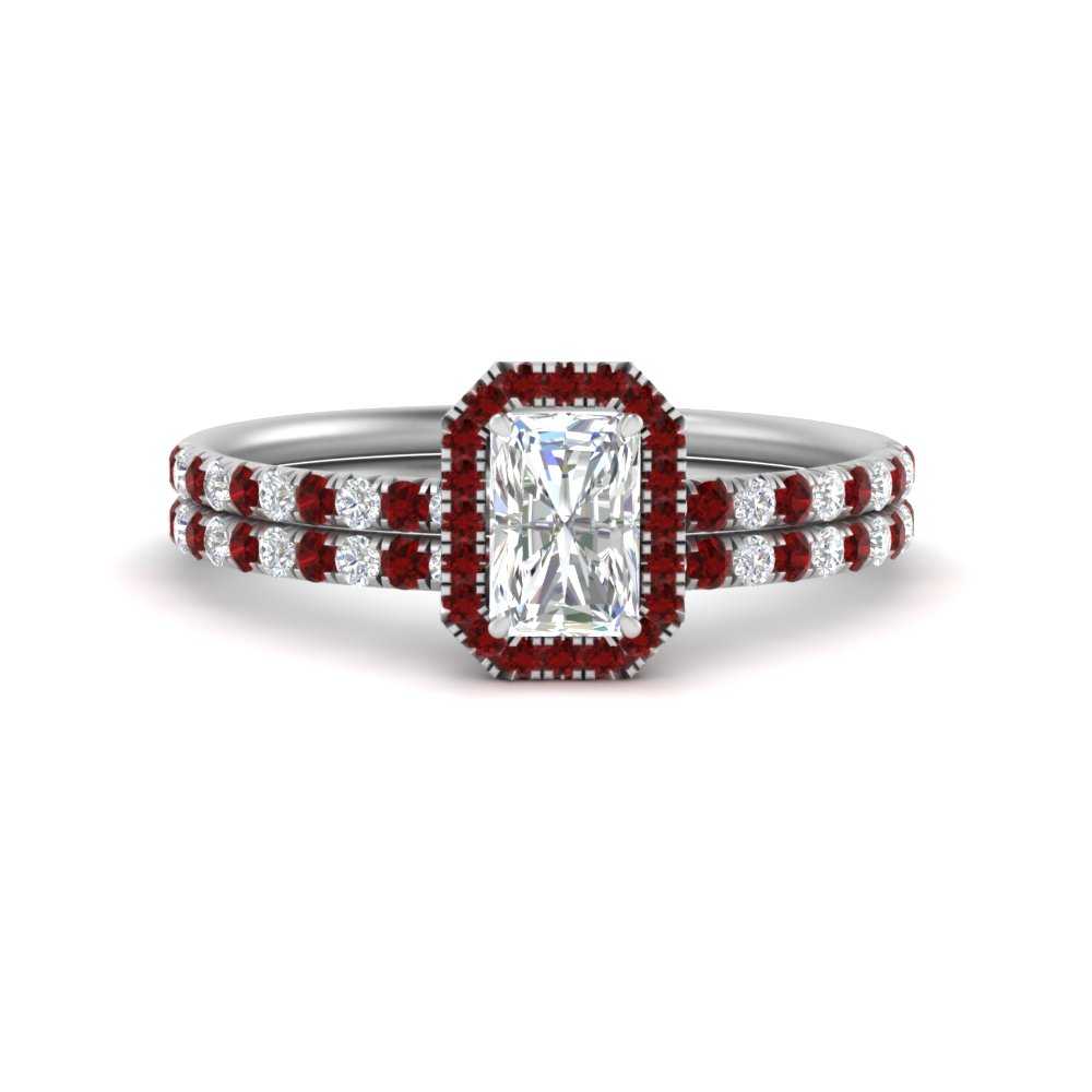 radiant-cut-ruby-halo-wedding-ring-set-in-white-gold-FD-8523RAGRUDR-NL-WG