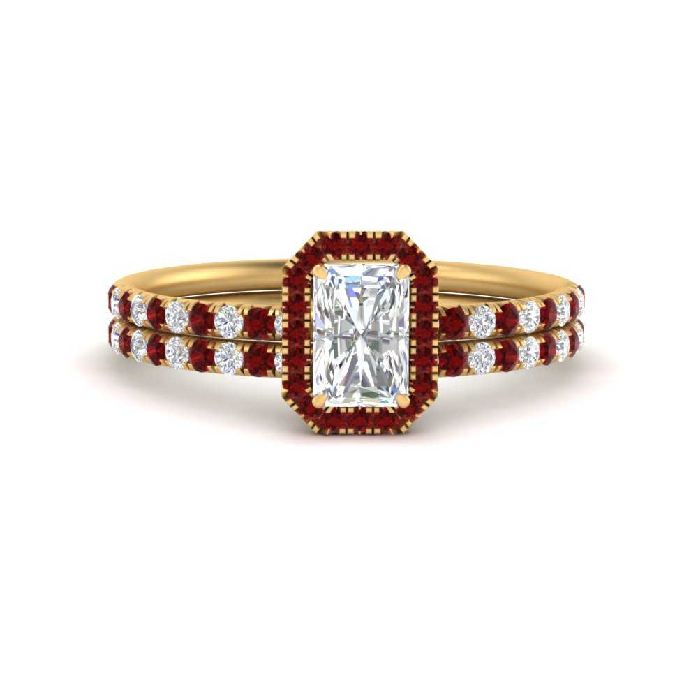 radiant-cut-ruby-halo-wedding-ring-set-in-yellow-gold-FD-8523RAGRUDR-NL-YG