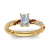Load image into Gallery viewer, radiant-cut-ruby-twisted-vine-engagement-ring-in-yellow-gold-FD9127RARGRUDRANGLE5-NL-YG