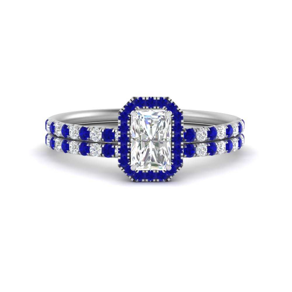 radiant-cut-sapphire-halo-wedding-ring-set-in-white-gold-FD-8523RAGSABL-NL-WG