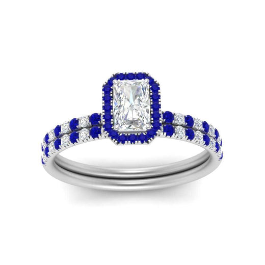 radiant-cut-sapphire-halo-wedding-ring-set-in-white-gold-FD-8523RAGSABL-NL-WG