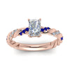 Load image into Gallery viewer, radiant-cut-sapphire-twisted-vine-engagement-ring-in-rose-gold-FD9127RARGSABLANGLE5-NL-RG