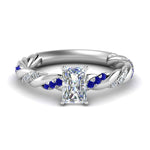 Load image into Gallery viewer, radiant-cut-sapphire-twisted-vine-engagement-ring-in-white-gold-FD9127RARGSABL-NL-WG
