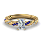 Load image into Gallery viewer, radiant-cut-sapphire-twisted-vine-engagement-ring-in-yellow-gold-FD9127RARGSABL-NL-YG
