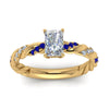 Load image into Gallery viewer, radiant-cut-sapphire-twisted-vine-engagement-ring-in-yellow-gold-FD9127RARGSABLANGLE5-NL-YG