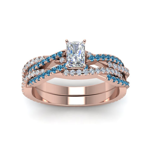 radiant-cut-simple-diamond-twisted-vine-bridal-ring-sets-with-ice-blue-topaz-in-14K-rose-gold-FD8233RAGICBLTO-NL-RG