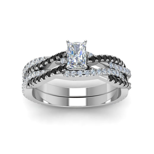 radiant-cut-simple-twisted-vine-bridal-ring-sets-with-black-diamond-in-950-Platinum-FD8233RAGBLACK-NL-WG