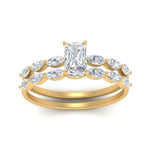 Load image into Gallery viewer, radiant-cut-single-prong-marquise-diamond-engagement-ring-and-band-in-FD9939RA-NL-YG
