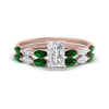 Load image into Gallery viewer, radiant-cut-single-prong-marquise-emerald-engagement-ring-and-band-in-FD9939RAGEMGR-NL-RG