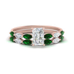 Load image into Gallery viewer, radiant-cut-single-prong-marquise-emerald-engagement-ring-and-band-in-FD9939RAGEMGR-NL-RG

