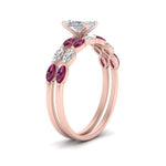 Load image into Gallery viewer, radiant-cut-single-prong-marquise-pink-sapphire-engagement-ring-and-band-in-FD9939RAGSADRPI-NL-RG
