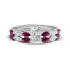 Load image into Gallery viewer, radiant-cut-single-prong-marquise-pink-sapphire-engagement-ring-and-band-in-FD9939RAGSADRPI-NL-WG