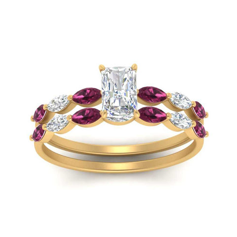radiant-cut-single-prong-marquise-pink-sapphire-engagement-ring-and-band-in-FD9939RAGSADRPI-NL-YG