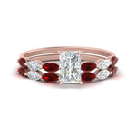 Load image into Gallery viewer, radiant-cut-single-prong-marquise-ruby-engagement-ring-and-band-in-FD9939RAGRUDR-NL-RG
