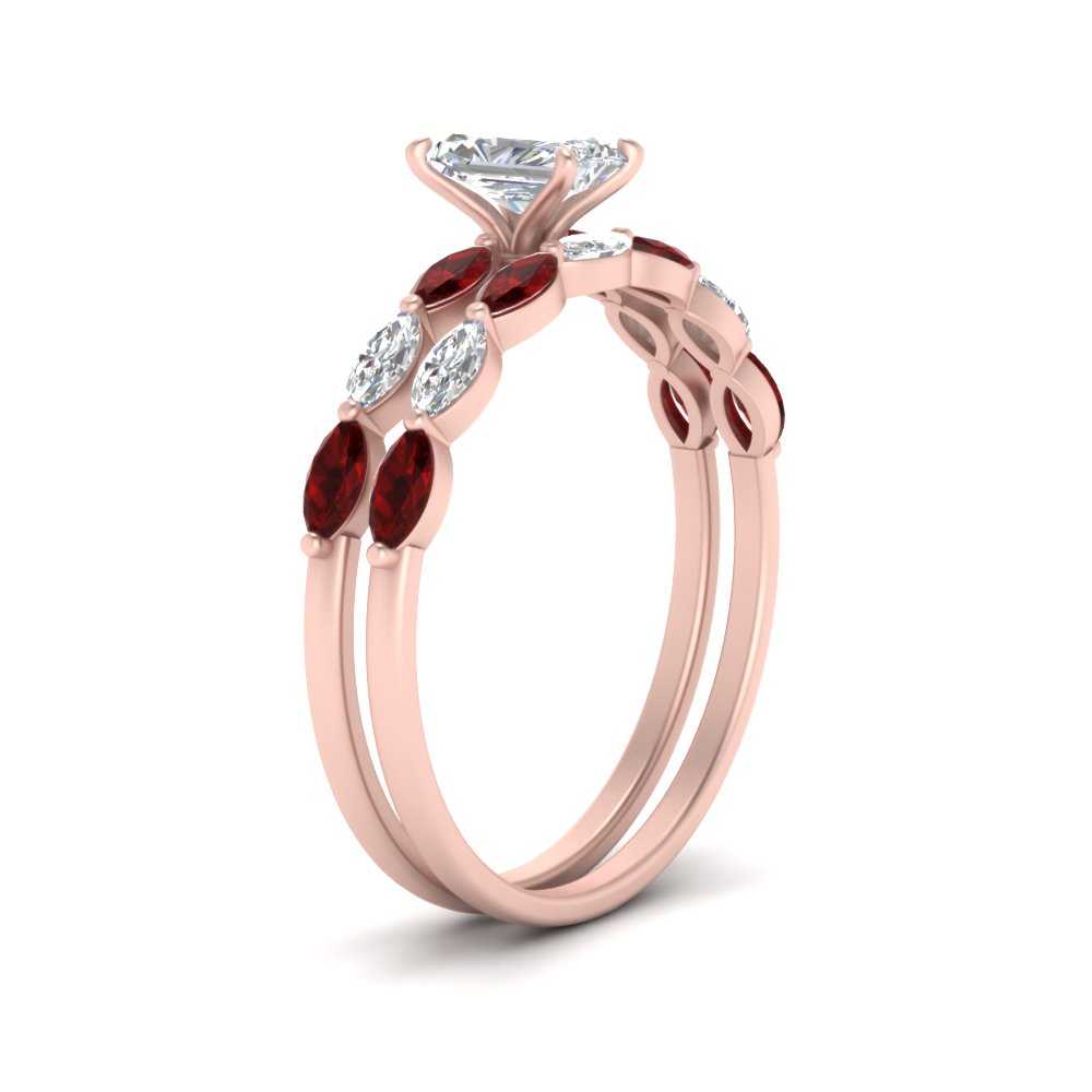 radiant-cut-single-prong-marquise-ruby-engagement-ring-and-band-in-FD9939RAGRUDR-NL-RG
