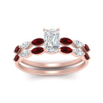 Load image into Gallery viewer, radiant-cut-single-prong-marquise-ruby-engagement-ring-and-band-in-FD9939RAGRUDR-NL-RG
